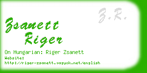 zsanett riger business card